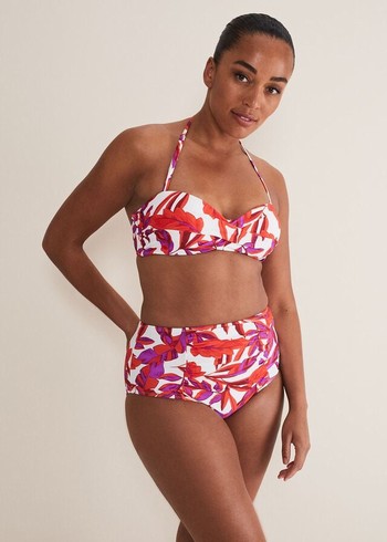 Phase Eight Leaf Print Swimwear Orange USA | 6713480-RW